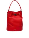 Zanellato Monda Daily Day S Leather Bucket Bag Red Color In Red