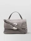 Zanellato Leather Cross-body Bag Metal Studs