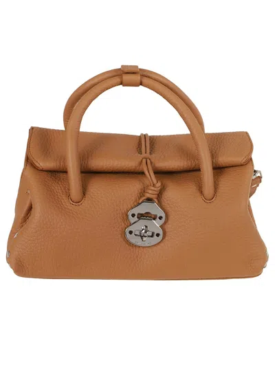 Zanellato Leather Shoulder Bag In Brown