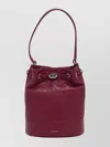 Zanellato Small Monda Hammered Leather Shoulder Bag In Burgundy