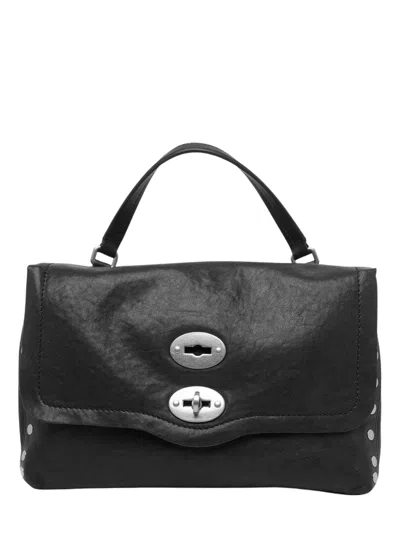 Zanellato Leather Top Handle Satchel Bag In Brown