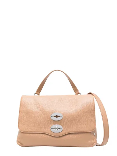 Zanellato Leather Top-handle Satchel With Shoulder Strap In Brown