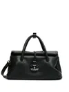 Zanellato Leather Tote Bag In Black
