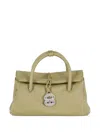 Zanellato Structured Leather Handbag With Textured Finish In Yellow