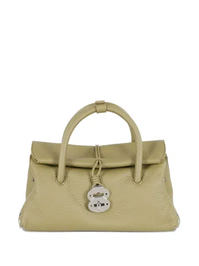 Zanellato Leather Tote Bag In Yellow