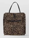 Zanellato Leopard Print Shoulder Bag With Front Zip
