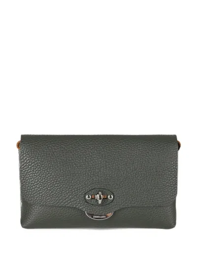 Zanellato Lettera Grained Leather Satchel Mini Bag In Gray