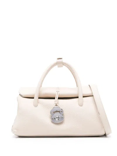Zanellato Light Beige Dotta Centauro Small Satchel