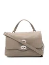 Zanellato Postina Daily Small Leather Handbag In Pink