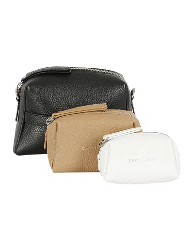Zanellato Logo Clutch 3-piece Set In White