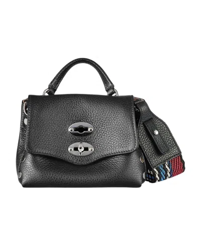 Zanellato Logo Shoulder Bag In Black