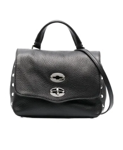 Zanellato Logo Shoulder Bag In Black