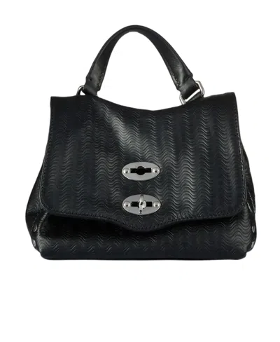 Zanellato Logo Shoulder Bag In Black