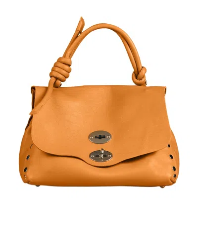 Zanellato Logo Shoulder Bag In Orange