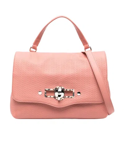 Zanellato Logo Shoulder Bag In Pink