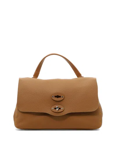 Zanellato Luxuriously Chic Beige Handbag For Women With Versatile Leather Strap In Brown