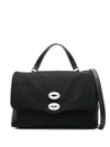 Zanellato Medium Postina Rimboccata Tokyo Bag In Black