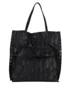 Zanellato Textured Tote Bag Featuring Studded Accents In Black