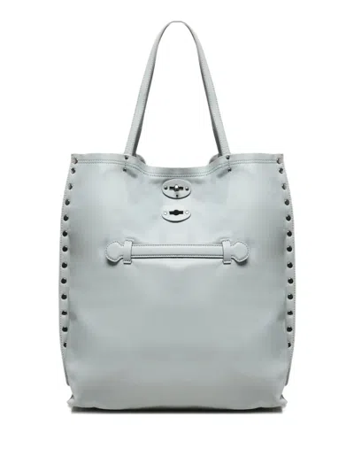 Zanellato Medium A'spasso Saeta Tote Bag In Blue
