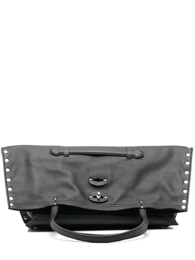 Zanellato Medium A'spasso Saeta Tote Bag In Black