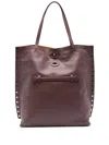 Zanellato Medium A'spasso® Stud-embellished Leather Tote Bag In Red