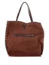 Zanellato Medium A'spasso® Studded Leather Tote Bag In Brown