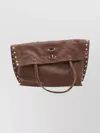 Zanellato Medium Leather Tote Bag With Metal Accents In Brown