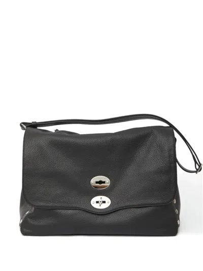 Zanellato Medium Positano® Studded Leather Tote Bag In Black