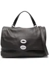 Zanellato Tumbled Leather Medium Postina Daily Day Bags