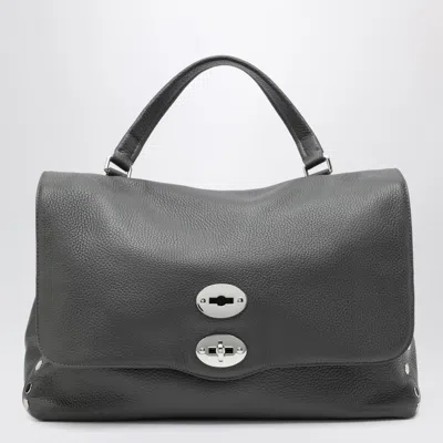 Zanellato Postina Stud-embellished Cross Body Bag In Gray