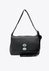 Zanellato Medium Postina Centauro Shoulder Bag In Black