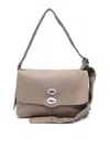 Zanellato Medium Postina Centauro Shoulder Bag In Grey