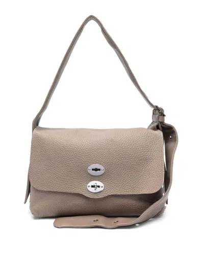 Zanellato Medium Postina Centauro Shoulder Bag In Grey