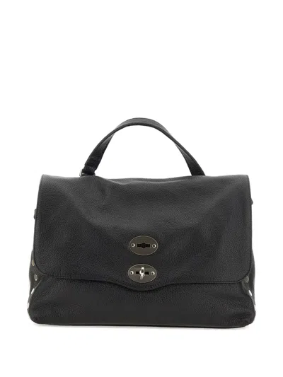 Zanellato Mittelgrosser Postina Daily Tote Bag Mit Drehverschluss In Black