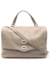 Zanellato Postina Small Tote Bag In Gray