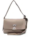 Zanellato Medium Postina Shoulder Bag In Grey