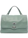 Zanellato Postina Twist-lock Medium Tote Bag In Green