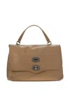 Zanellato Medium Stud-embellished Flap Shoulder Bag In Blue