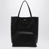 Zanellato Medium Tote Bag A' Spasso Black In Leather