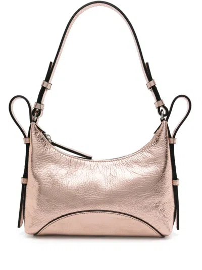 Zanellato Schultertasche Im Metallic-look In Gold