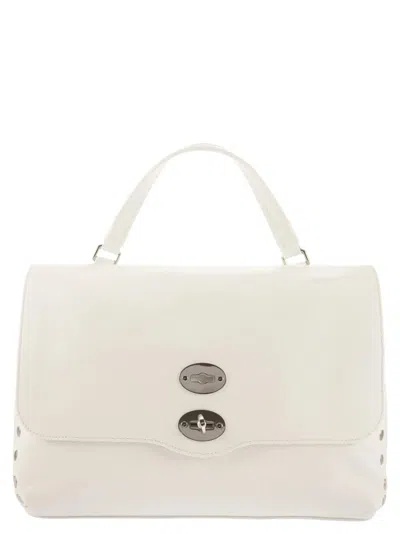 Zanellato Milk White Handcrafted Leather Shoulder Bag In Neutral