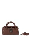Zanellato Textured Shoulder Bag Detachable Strap In Brown