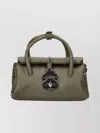 Zanellato Mini Leather Bag Featuring Metal Hardware In Green
