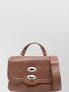 Zanellato Mini Leather Handbag Adjustable Strap In Brown