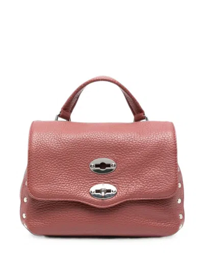 Zanellato Mini Postina Daily Studded Leather Tote Bag In Pink