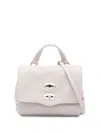 Zanellato Tumbled Leather Small Postina Daily In White