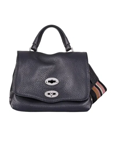 Zanellato Mini Postina Leather Tote Bag In Black