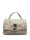 Zanellato Mini Postina Studs Tote Bag In Neutral