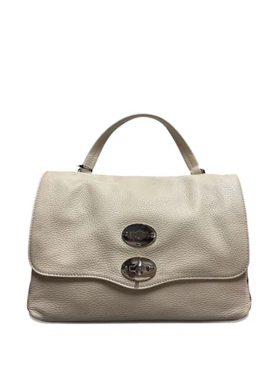 Zanellato Mini Postina Studs Tote Bag In Neutral