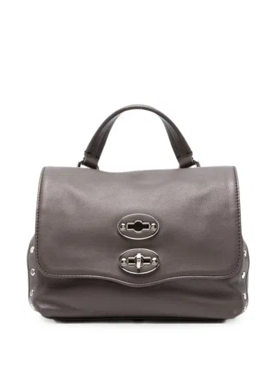 Zanellato Mini Postina Tote Bag In Gray